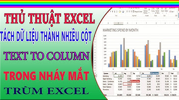 THỦ THUẬT EXCEL- Tách DỮ LIỆU thành NHIỀU CỘT- TEXT TO COLUMN- Trong NHÁY MẮT- TRÙM EXCEL