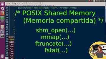 Programar en C: Memoria Compartida POSIX. (Shared Memory). Linux