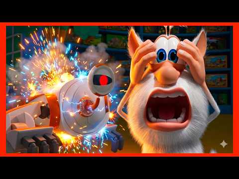 BOOBA VS. THE ROBOT! 🤖 Funny Fix-It Adventure | Happy Toons