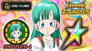 100% EZA TEQ BULMA LEVEL 10 LINKS + STICKER EFFECT! Dragon Ball Z Dokkan Battle