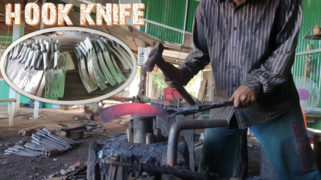 Knife MakingHow To Make a Hook Knife blacksmithkh7274 YouTube