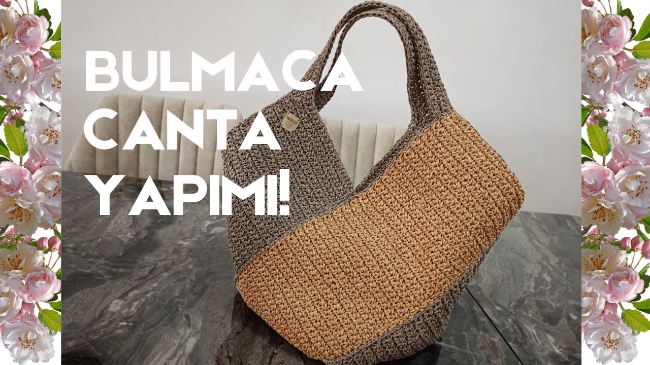 🎀Kağıt ipten bulmaca çanta nasıl yapılır? | En anlaşılır anlatımla en kolay bulmaca çanta yapımı!👜