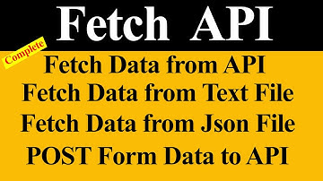 Fetch API Complete in One Video (Hindi)