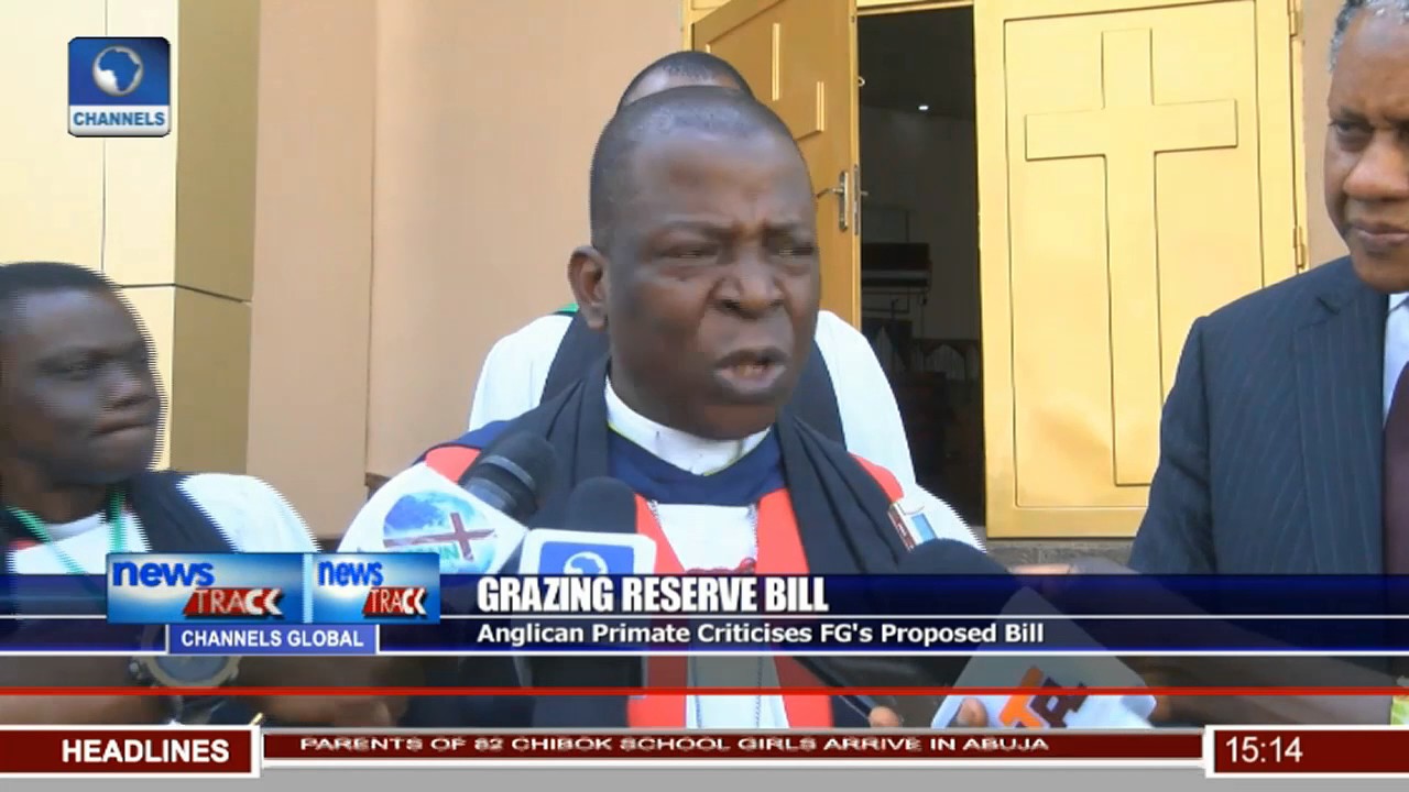 Anglican Primate Criticises FG's Proposed Grazing Reserve Bill
