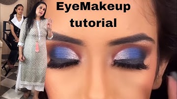 Parul Garg Bridal EyeMakeup tutorial | Makeup by Parul Garg | Blue EyeMakeup | Makeup videos