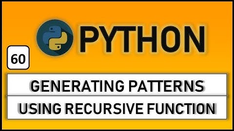 generating patterns using recursive functions