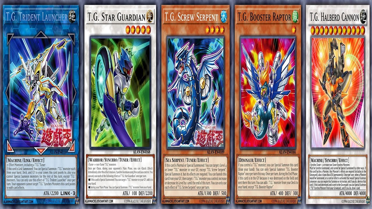 YGOPRO T.G. Star Guardian T.G. Screw Serpent T.G. Booster Raptor T.G. Trident Launcher YouTube