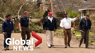 Trump visits Louisiana and Texas in the aftermath of Hurricane Laura