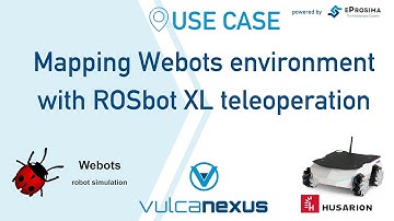 Mapping Webots environment with ROSbot XL teleoperation: a Vulcanexus Use Case