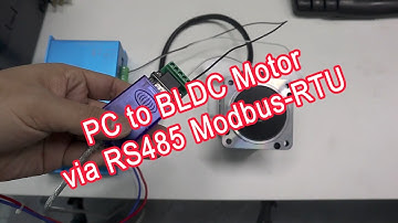 BLDC Motor Control with RS485 Modbus-RTU | Complete Wiring & Setup Guide