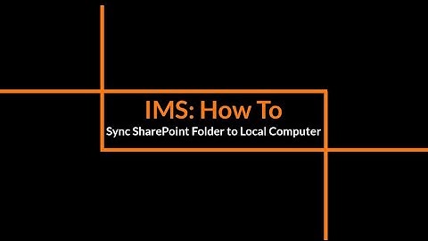 Sync SharePoint Folder to Local Computer