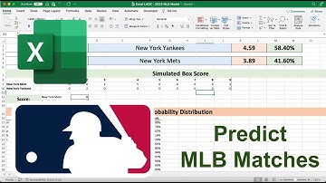 Simulate 2025 MLB Matches With Excel | Tutorial