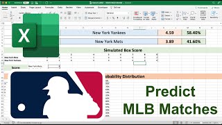 Simulate 2025 MLB Matches With Excel | Tutorial