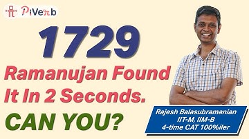 PiVerb.com | Ramanujan Solved this in 2 seconds. How long will you take?