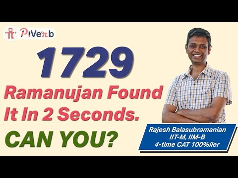 PiVerb.com | Ramanujan Solved this in 2 seconds. How long will you take? - video from 2IIM