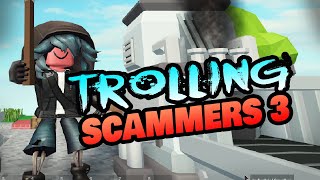 They tried to Steal My Smelters! - Trolling Scammers in Roblox Islands PART 3!
