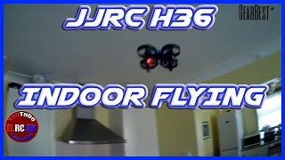 JJRC H36 courtesy of Gearbest.com Indoor flying demo  funnels, flips, one key return & headless mode