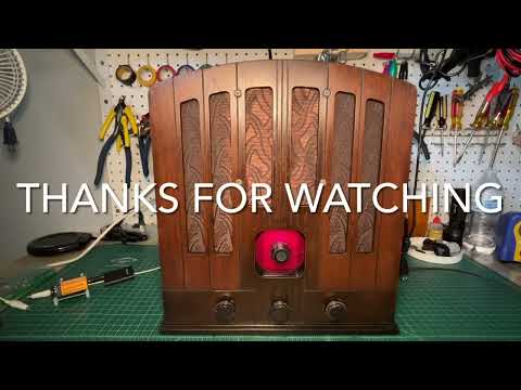 GE Radio | Model M-52 | New Grille Cloth | Touch-up is Complete