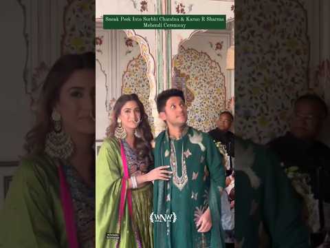 Surbhi Chandna and Karan Sharma Mehndi Ceremony | Surbhi Chandna wedding video #shorts #viral - WNW