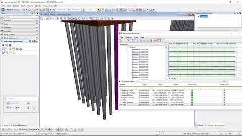 Bentley Navigator V8i - Schedule Simulation with Auto Linking Rules