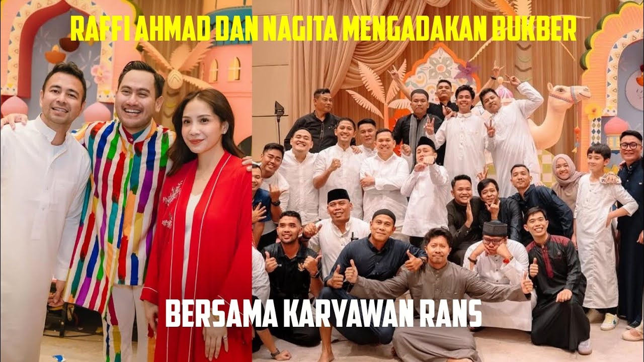 RAFFI AHMAD DAN NAGITA MENGADAKAN BUKBER, BERSAMA KARYAWAN RANS