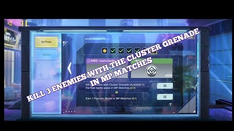 💣 Kill 3 Enemies with the cluster grenade in MP Matches CODM💣