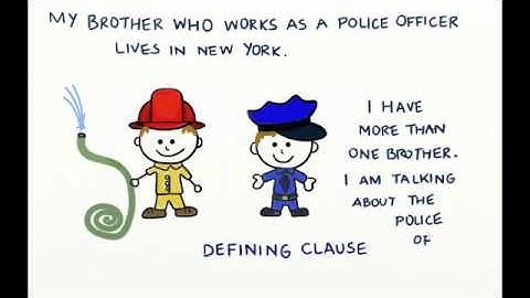 non-defining vs defining relative clauses