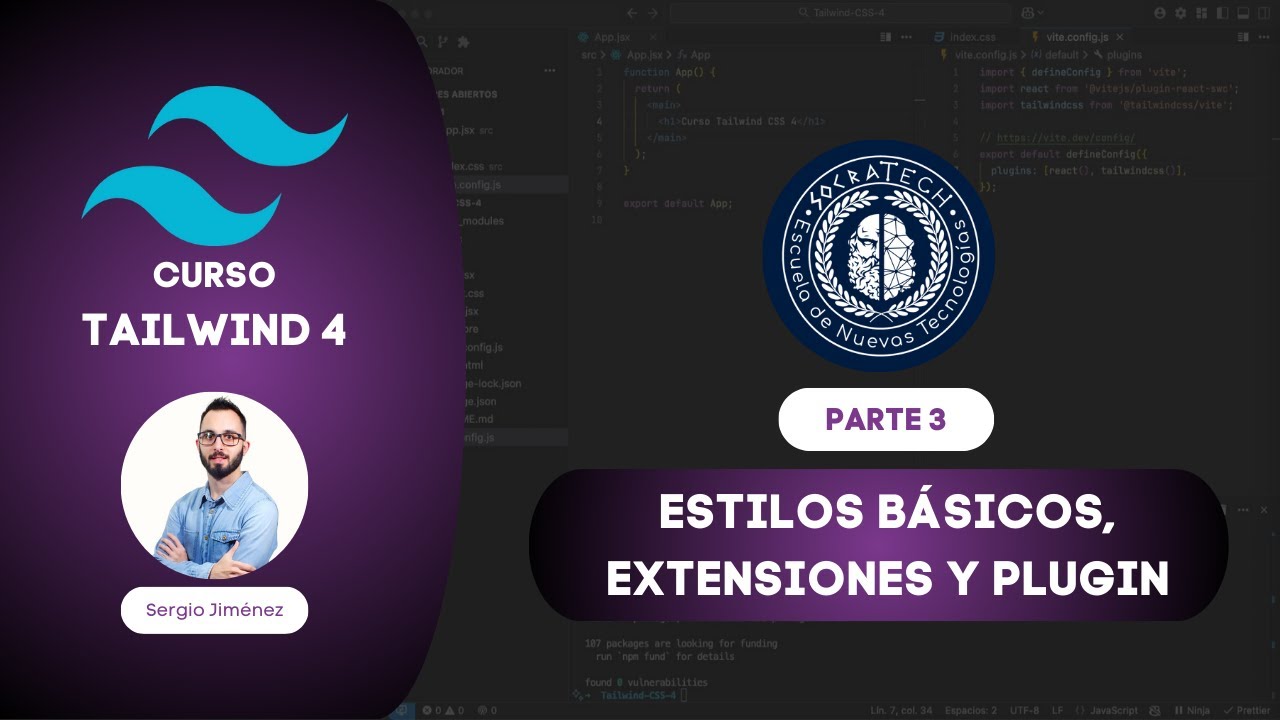Curso Tailwind v4 Parte 3: Estilos básicos, extensiones y plugins ...