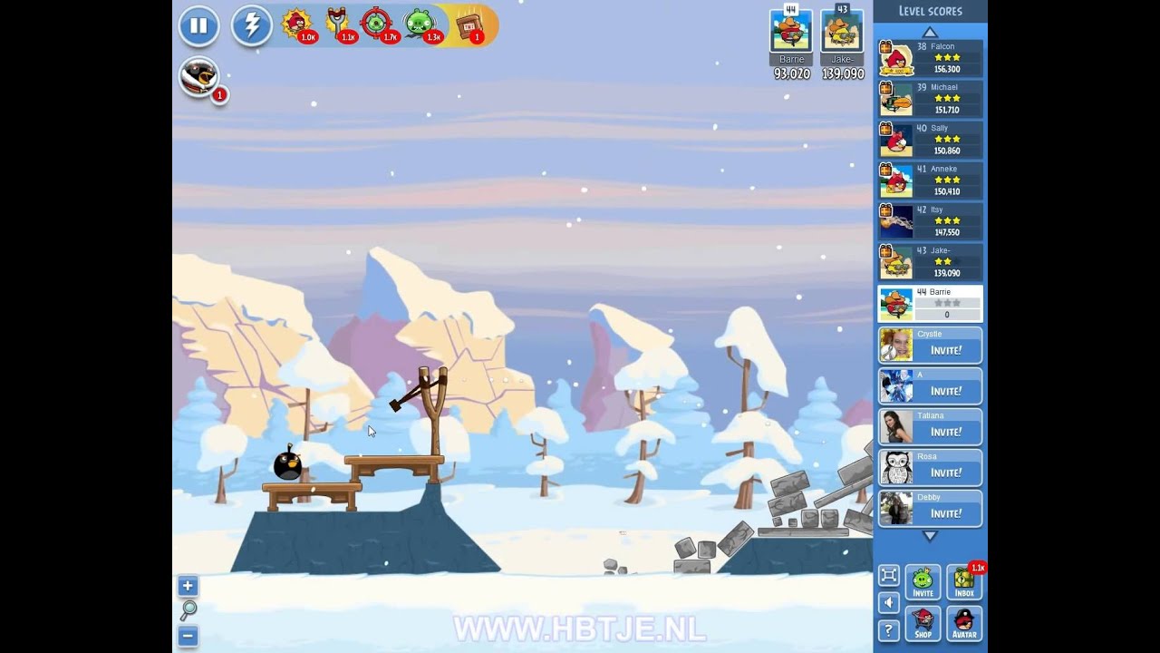 Angry Birds Friends Winter Tournament I Level 6 Week 29 Facebook