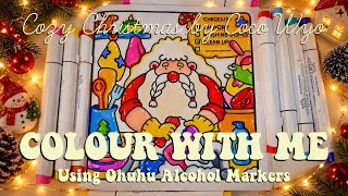 Relaxing ASMR Colour😍 With Me 🎄✨’Cozy Christmas ‘ by Coco Wyo 🎨 Colouring Book. #adultcoloring 