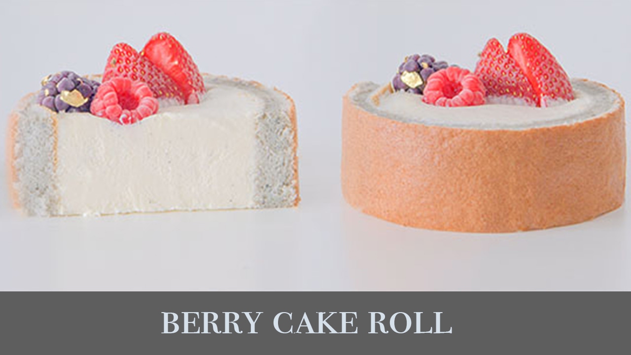 莓果日式生乳捲 (不用捲蛋糕) / No-Roll Berry Cake Roll