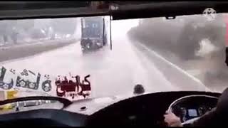Whose fault is it, bus or motorcycle?