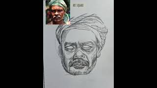 How to draw a portrait of an Oldman with Andrew Loomis method #Drawing #painting #sketch