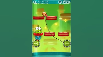 Cut the Rope Experiments Sticky Steps level 15 all three stars walkthrough