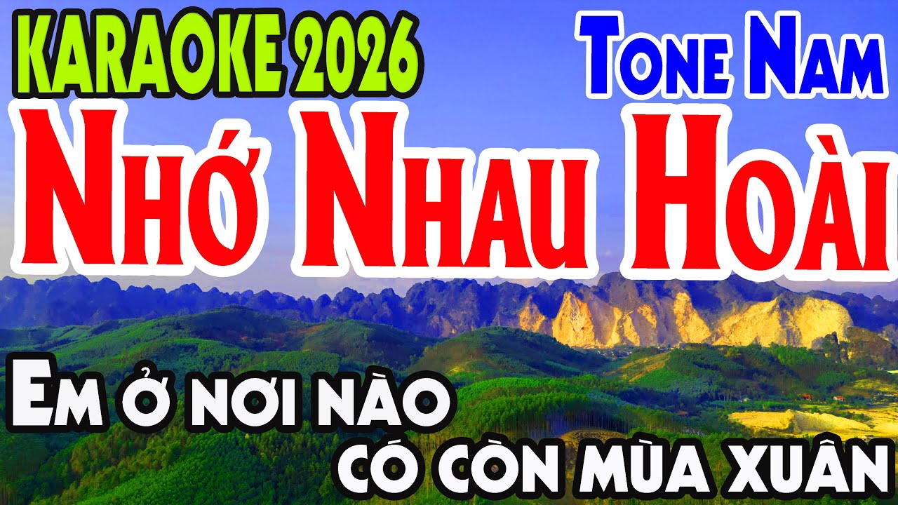 Karaoke Nhớ Nhau Hoài Tone Nam Nhạc Sống gia huy beat