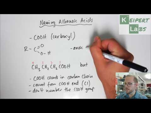 Naming Alkanoic Acids