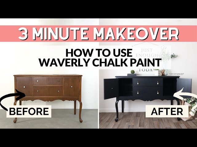 How to Use Waverly Chalk Paint and Wax