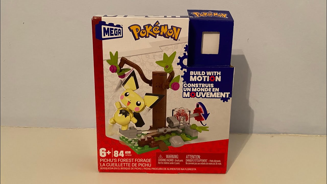 Mega Construx Pokémon Pichu’s Forest Forage Set Review. - YouTube