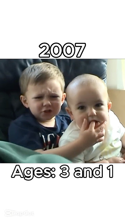 Charlie Bit My Finger Meme Recreation Then vs Now-ish (2007 vs 2017) #shorts #memes #nostalgia
