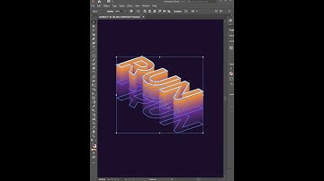 Illustrator Holographic Text Effect #shorts #adobe #illustration #logo #graphicdesign #illustrator