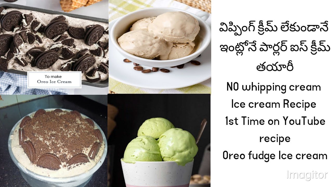 No whipping cream Ice creamOreo fudge ice cream1st Time on YouTube