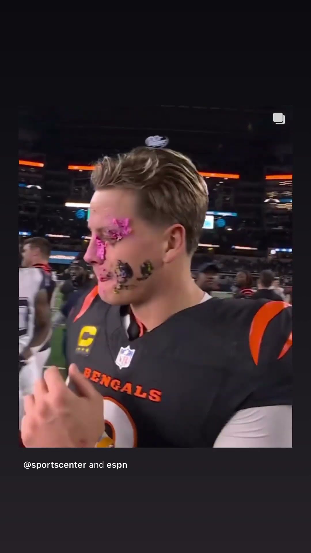 He didn’t see him coming ? #hoodnews #joeburrow #jamarrchase #bengals #donuts #omg