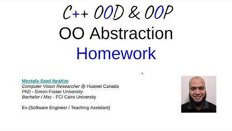 04 C++ OOD and OOP - Abstraction - 2 Homework