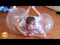 Funniest babies playing balloons will make you cant stop laughing  just funniest