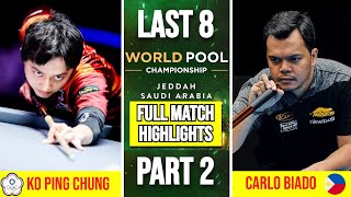 Download Lagu Ko Ping Chung vs Carlo Biado LAST 8 PART 1 HIGHLIGHTS World Pool Championship 2025 MP3 Download Lagu Ko Ping Chung vs Carlo Biado LAST 8 PART 1 HIGHLIGHTS World Pool Championship 2025 MP3