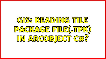 GIS: Reading tile package file(.tpk) in ArcObject C#? (2 Solutions!!)