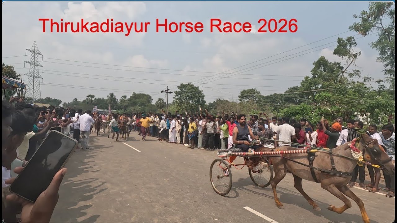 Thirukadaiyur Horse Race 2026 || Pongal Celebration 2026