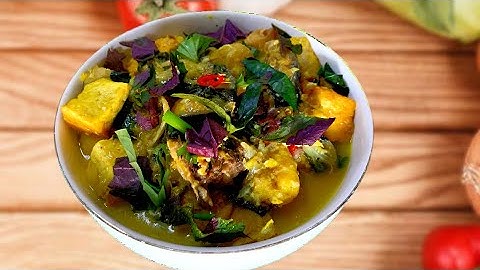 Nấu ăn ngon với cá chình om chuối đậu