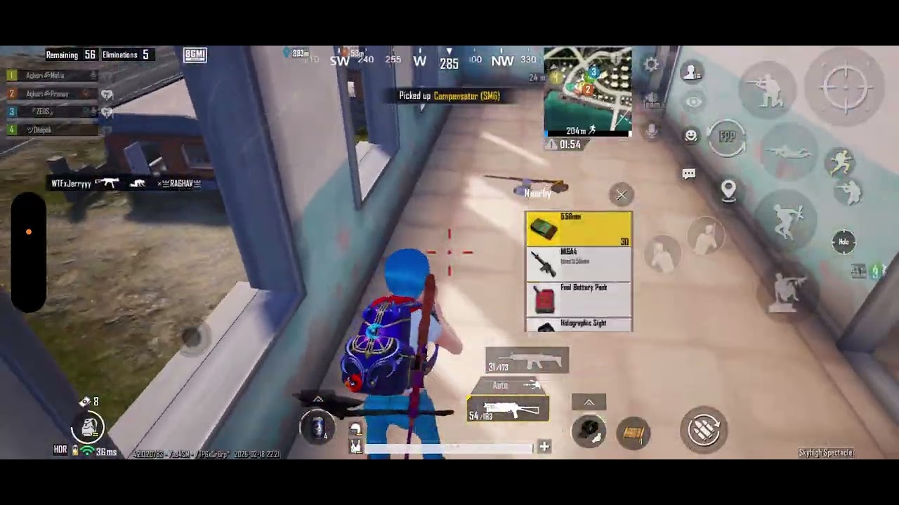 BGMI Full Intense Match Chicken Dinner 18/02/2026