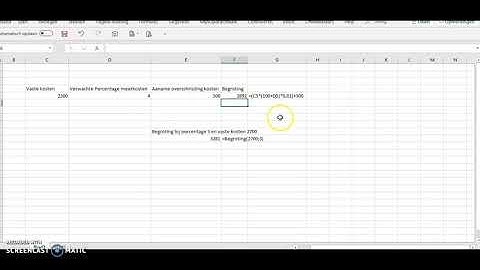 Eigen Functies maken in Excel